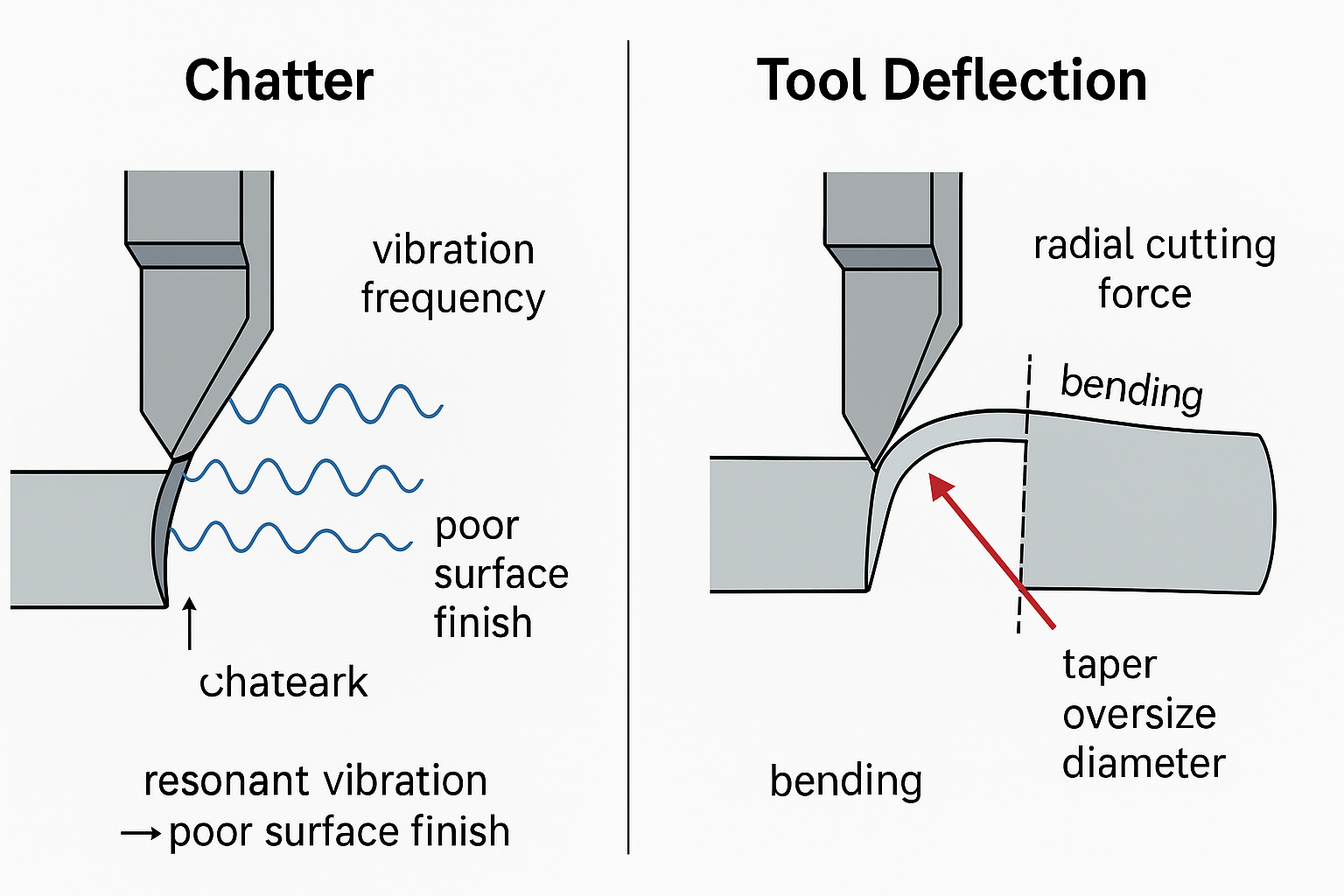 Chatter vs. Tool_Deflection in CNC Turning