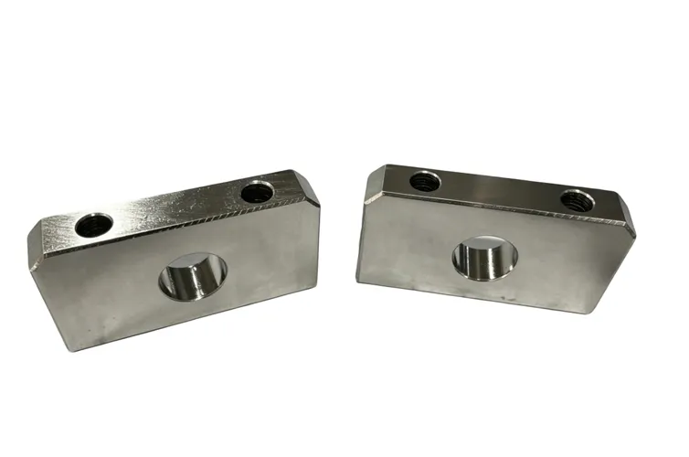 Custom CNC Machined Shaft Support Block