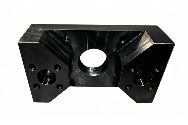 Precision Machined Q235A Carbon Steel Mounting End Plate