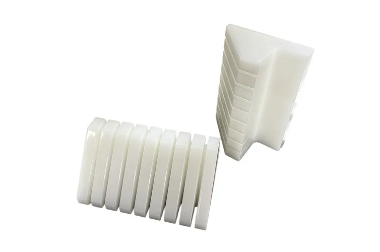 White POM Step Support Block | Wear-resistant Locating Pad for Automation Equipment